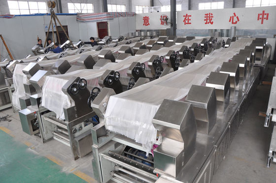 China Niet Gebraden Onmiddellijke Noedel die tot Machine maken Sterk Roestvrij staalmateriaal leverancier